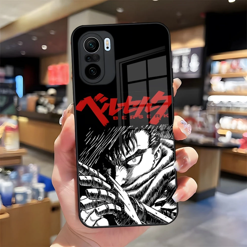 Berserk Comics Cool Phone Case for Xiaomi 14 Lite 12 Pro 11t 13 lite POCO M6 M5 X6 X5 X3 NFC F5 F6 Pro Tempered Glass Cover