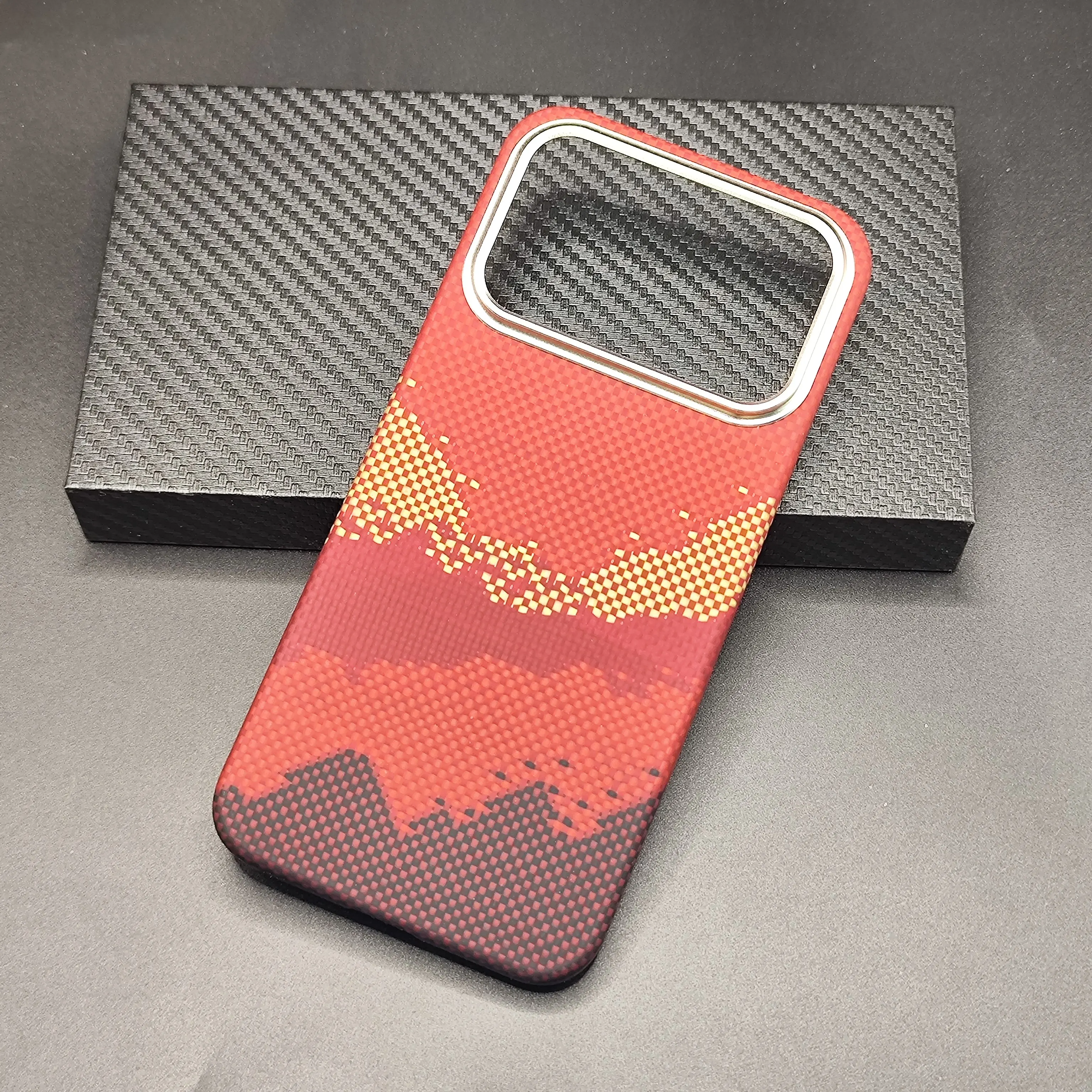 Magnetic Real 600D Aramid Fiber Carbon Fiber Phone Case Cover for POCO F8 ultra Global Edition - Enhanced MagSafe Compatibility