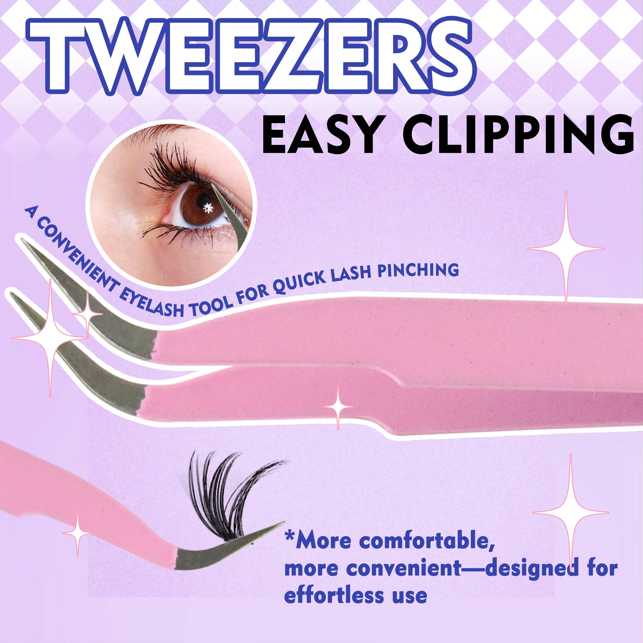 Zestaw do samodzielnego wykonania sztucznych rzęs Cosplay D18, delikatne i gęste sztuczne rzęsy z klejem i pęsetą, zestaw narzędzi do przedłużania rzęs, akcesoria do makijażu.