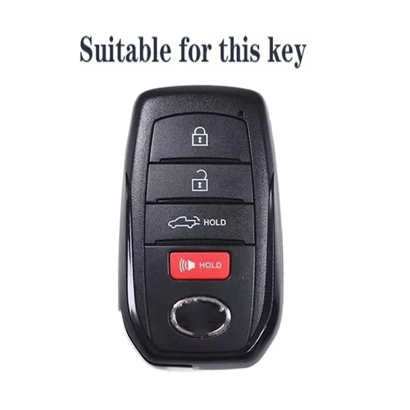 Car Key Cover Case for Toyota Hilux 2024 Yaris Corolla 2023 Rav4 2021 CHR Revo Auris Innova Highlander Venza Fortune Key Holder
