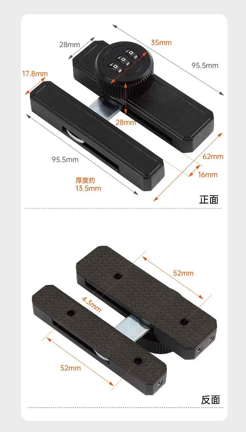 

Excellent No Punching Password Lock Mechanical Password Lock Suitable for Folio Cabinet Doors Refrigerators Wardrobes File Cabin