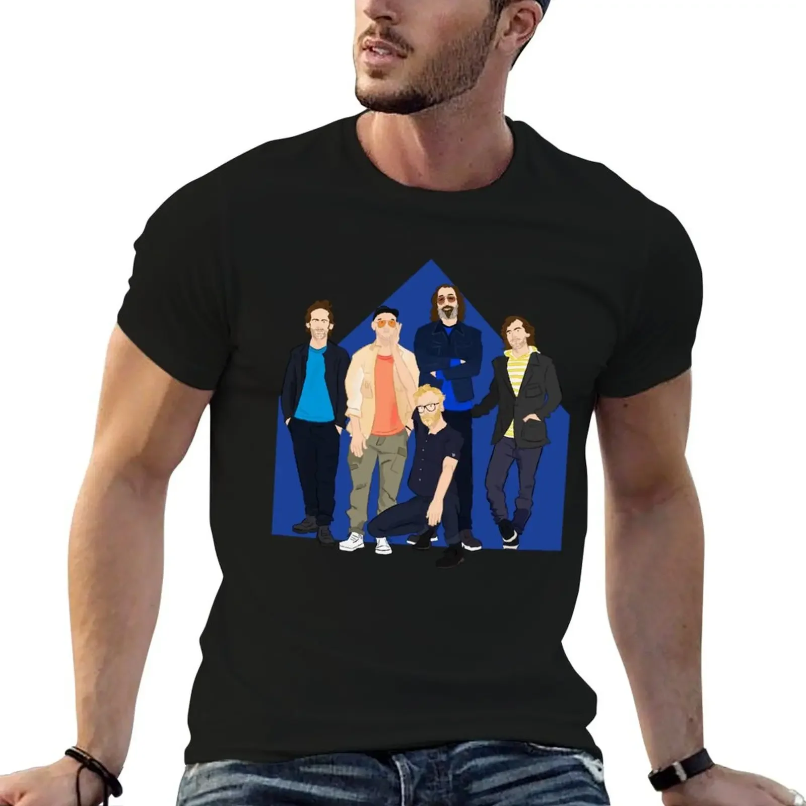 

The National (Band) - Sleep Well Beast Cartoon T-Shirt cute clothes oversizeds blanks mens designer clothes