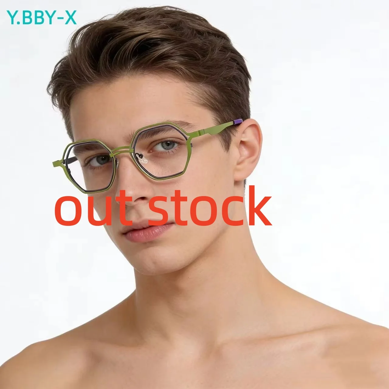 

Y.BBY-X Fashion Women Glasses Square Glasses Frame Retro Hight Quality Luxury Computer Eyeglasses Frame For Men Women