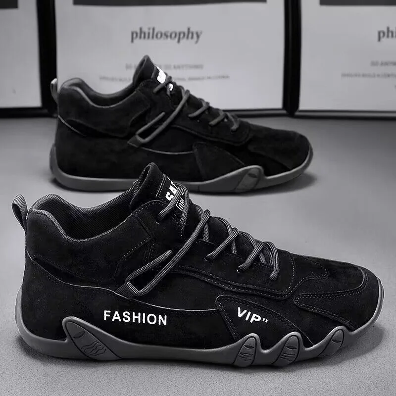 

Men's Casual Work Shoes Spring Autumn Style Comfortable Labor Protection Sports Shoes round Toe Lace-Up EVA Outsole