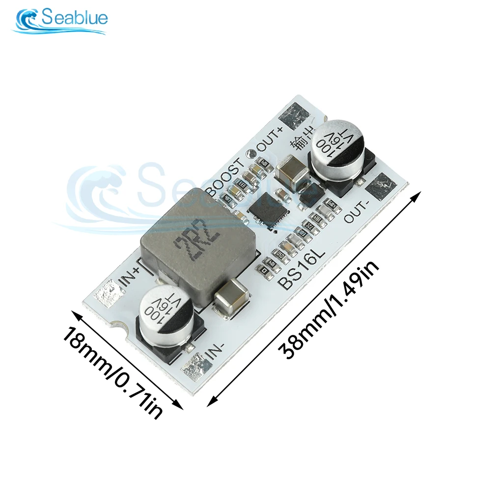 DC-DC دفعة وحدة محول 2.7-15 فولت إلى 5 فولت/9 فولت/12 فولت 12A عالية الكفاءة تصعيد الجهد المنظم مع حماية ماس كهربائى