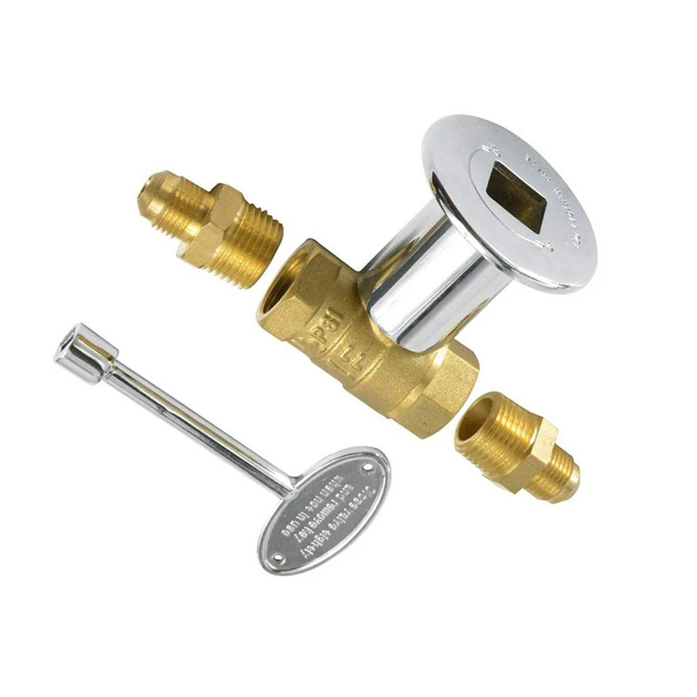 

Brass Control Valve Gas Fire Valve Fireplace Project Homemade Fire Natural Gas Use Safety Control Nominal Diameter 0.5 Inch