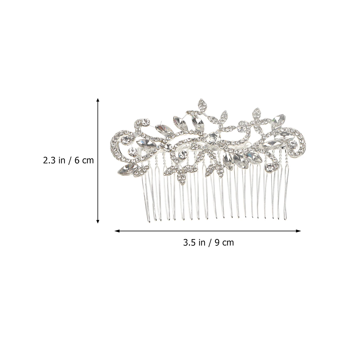 

Elegant Bridal Headdress Hair Comb White Wedding Accessories Fashion Photography Props Unique Design Bride Prom Party Hair Pin
