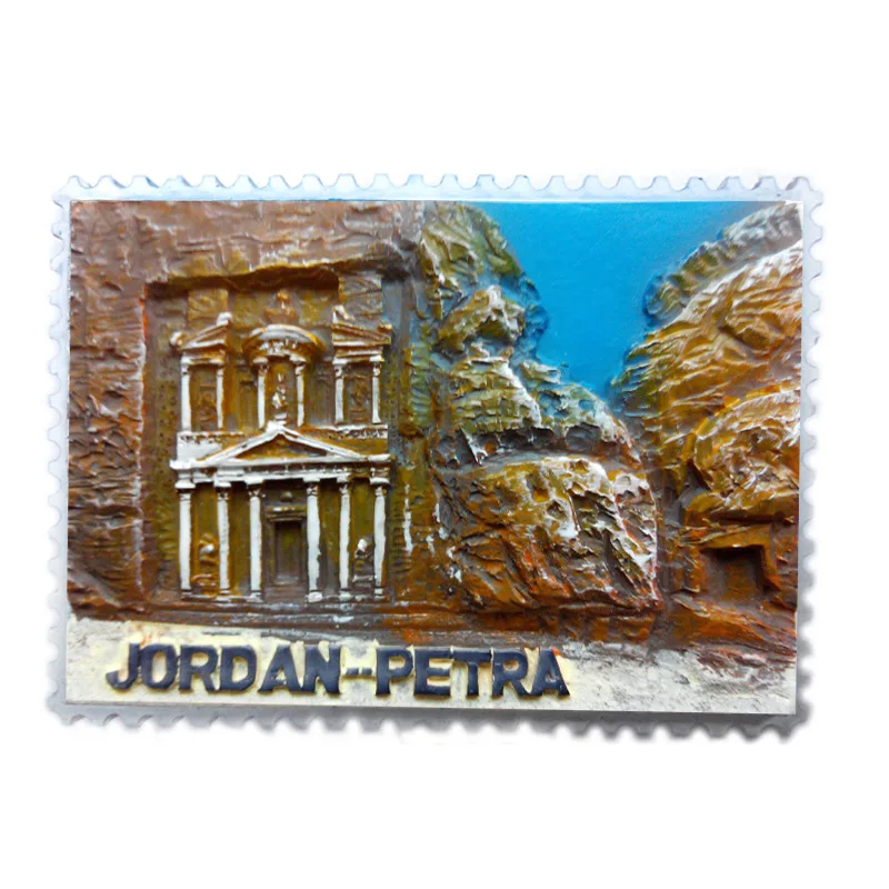 Jordan Fridge Magnets The ruins of Petra Tourist Souvenirs Fridge Stickers Home Decor Photo Wall Magnetic Stickers Wedding Gifts