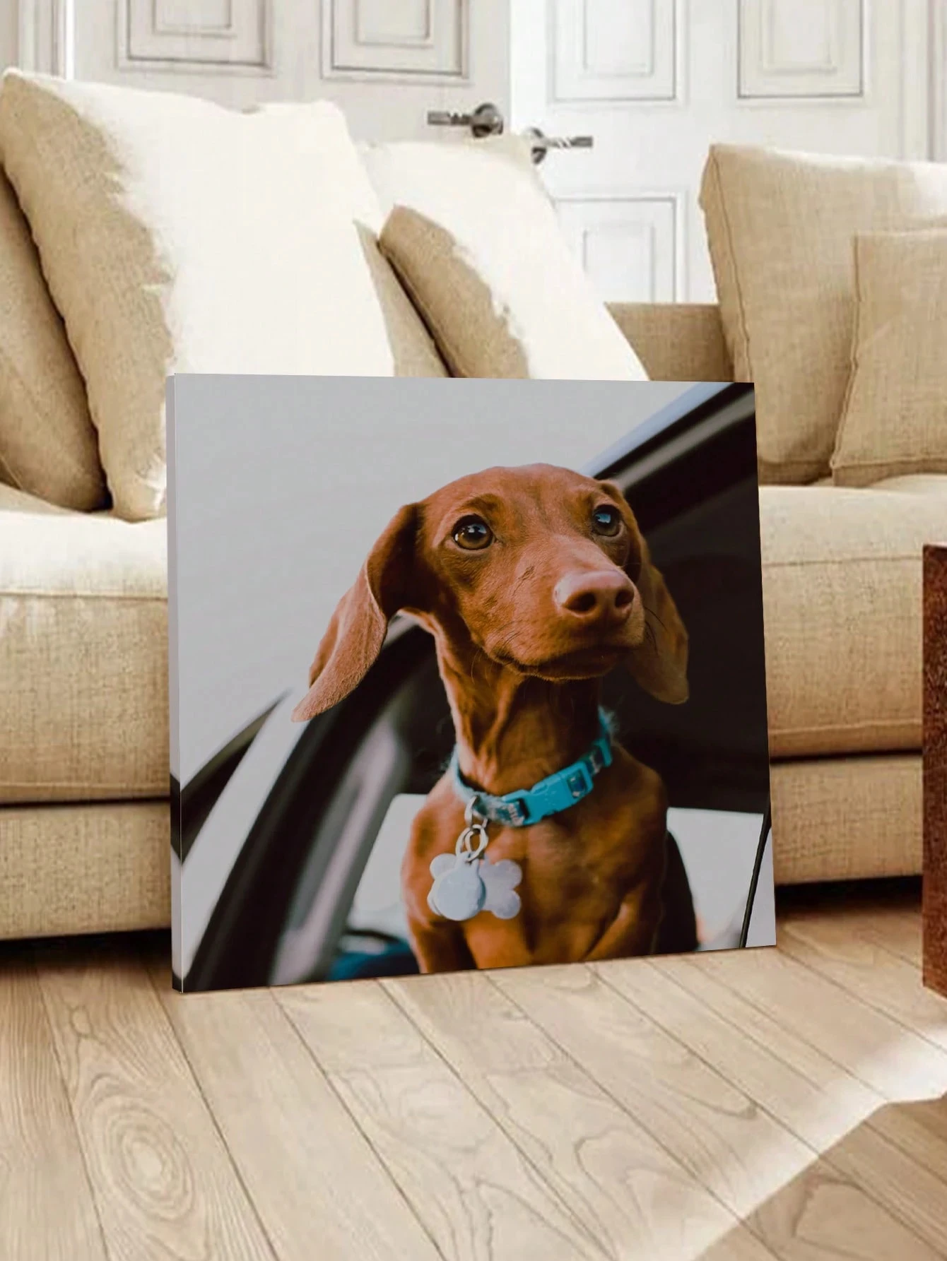 لوحة فنية مخصصة بإطار لصورة قط - مراجعة Pet Portrait Custom وسعره