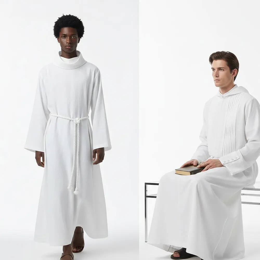 Vestimento religioso del prete arabo |   Abito da cerimonia mediorientale |   Costume da clero tradizionale impreziosito per culto e palcoscenico