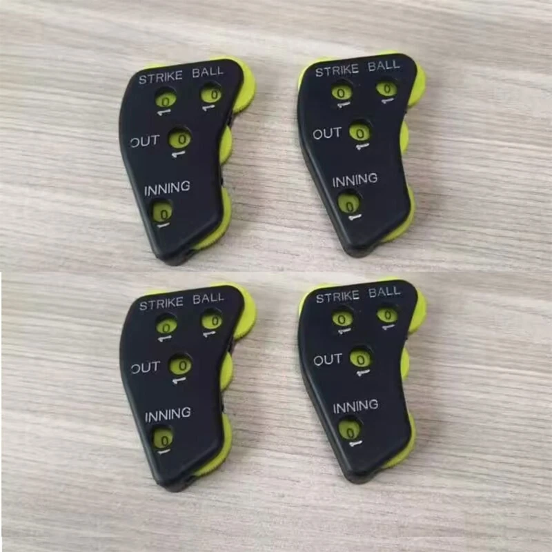 Referee Baseball Clickers 4 Wheel Umpire Scorer Clickers Handheld Baseball Softball Game Counter