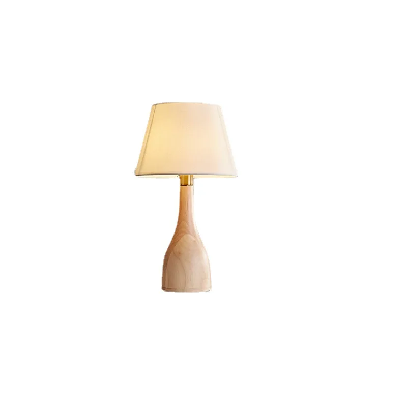 

Nordic ins floor lamp, living room bedroom, solid wood retro, Chinese Japanese wabi-sabi