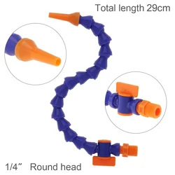 1/4 Zoll 300mm runde Düse Kunststoff flexibles Wasser öl Kühlrohr mit Schalter für CNC-Maschine/Fräsen/Drehmaschine