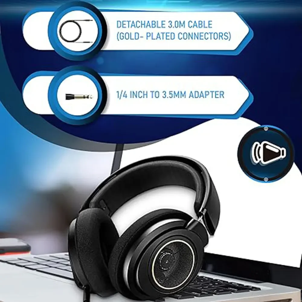 Philips SHP9600 Wired Gaming Headphone HIFI Stereo Earphone PCs Tri-band Equalized 3.5mm 6.3mm Universal Headset SHP9500 Upgrade - view 2