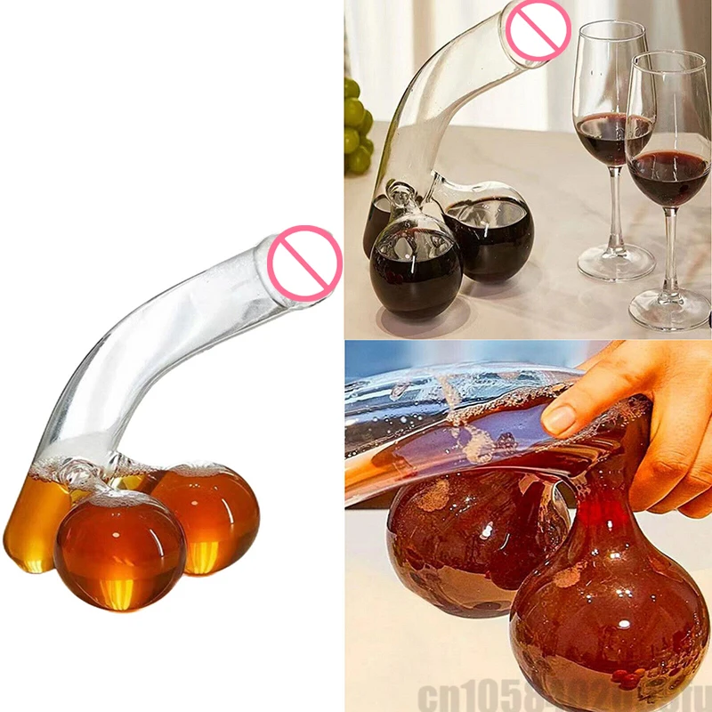 

400ML Willy Shot Glass Cups Bottle Beer High Boron Martini Cocktail Glasses of Wine Whiskey Decanter Dick for Bar Birthday Gift