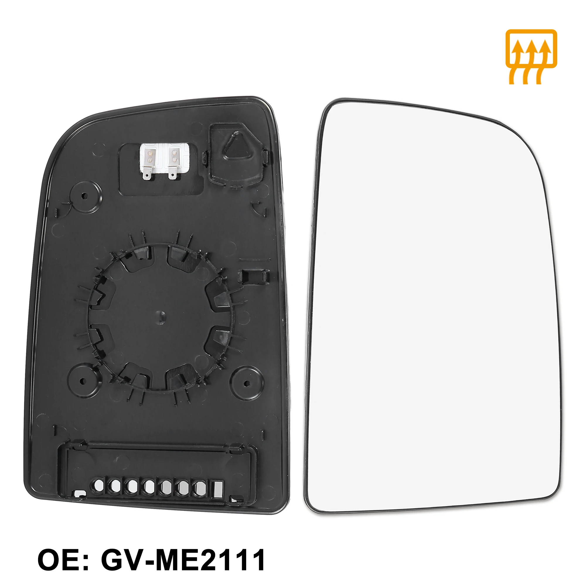 

Uxcell Car Rearview Mirror Glass Replacement with Backing Plate Heated Right Side for Mercedes-Benz Sprinter 2500 3500 2010-2018