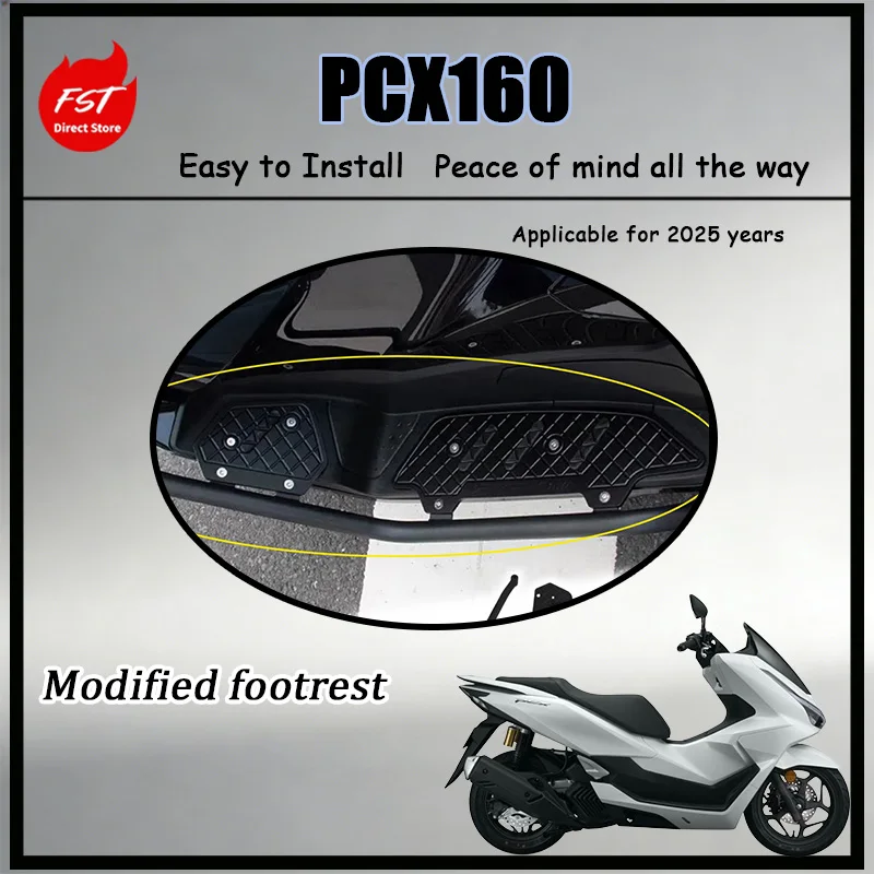 

Для мотоцикла PCX160 2025: Комплект подножек и защитных дуг из ЧПУ-алюминия и нержавеющей стали для повышенной безопасности и стиля при езде