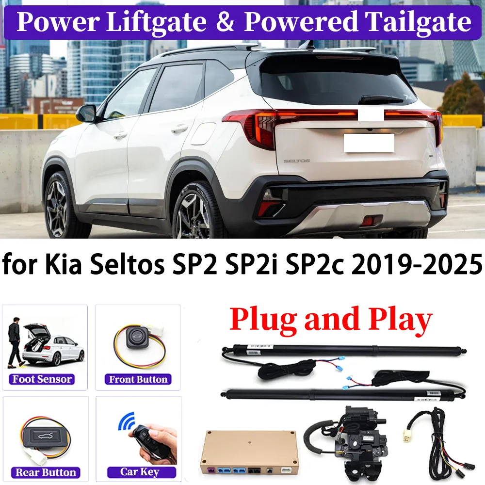 

ZJCGO for Kia Seltos SP2 SP2i SP2c 2019-2025 OEM Upgrade Car Automatic Power Liftgate Kit Smart Auto Electric Tailgate System