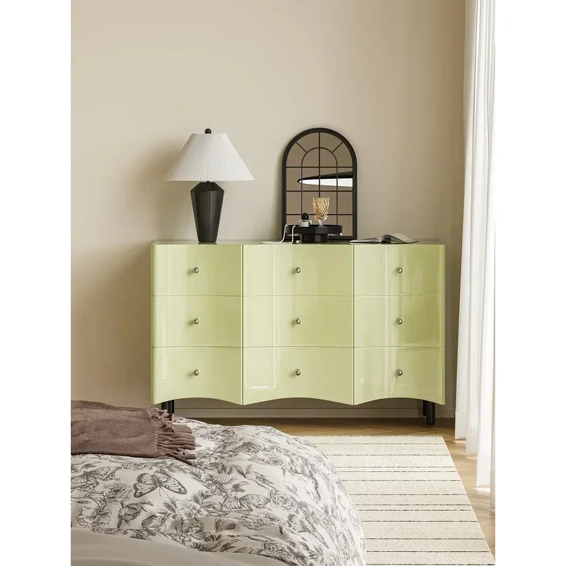 Ripple Matcha Simple And Luxury Bedroom Nine Dou Storage Cabinet
