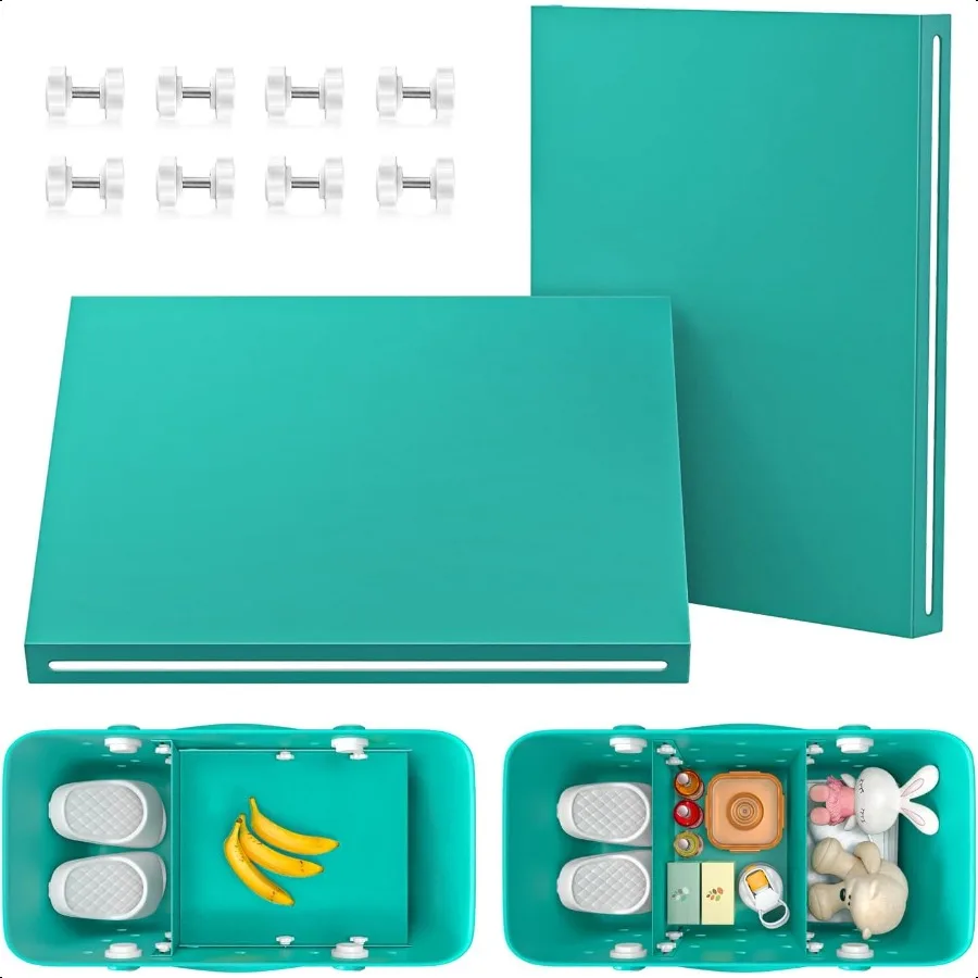 

PoYang 2 Pack for Original XL Bogg Bag Divider Tray Lightweight Metal Dividers for Bogg Bag Accories Inserts for Bog Organizer