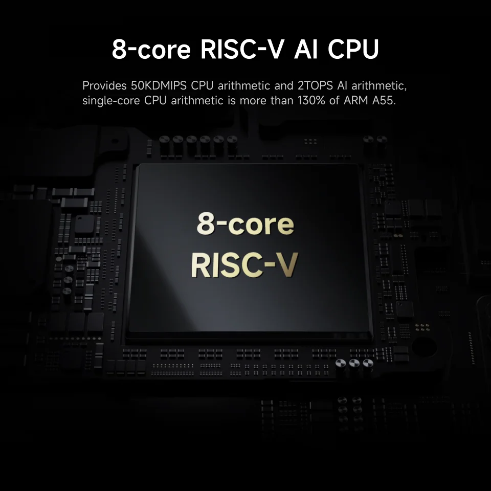 Orange Pi RV2 RAM كمبيوتر واحد DDR4 8-Core RISC-V 2TOPS AI CPU WiFi BT5.0 BLE M2 PCIE SSD كمبيوتر صغير يدعم Ubuntu OS