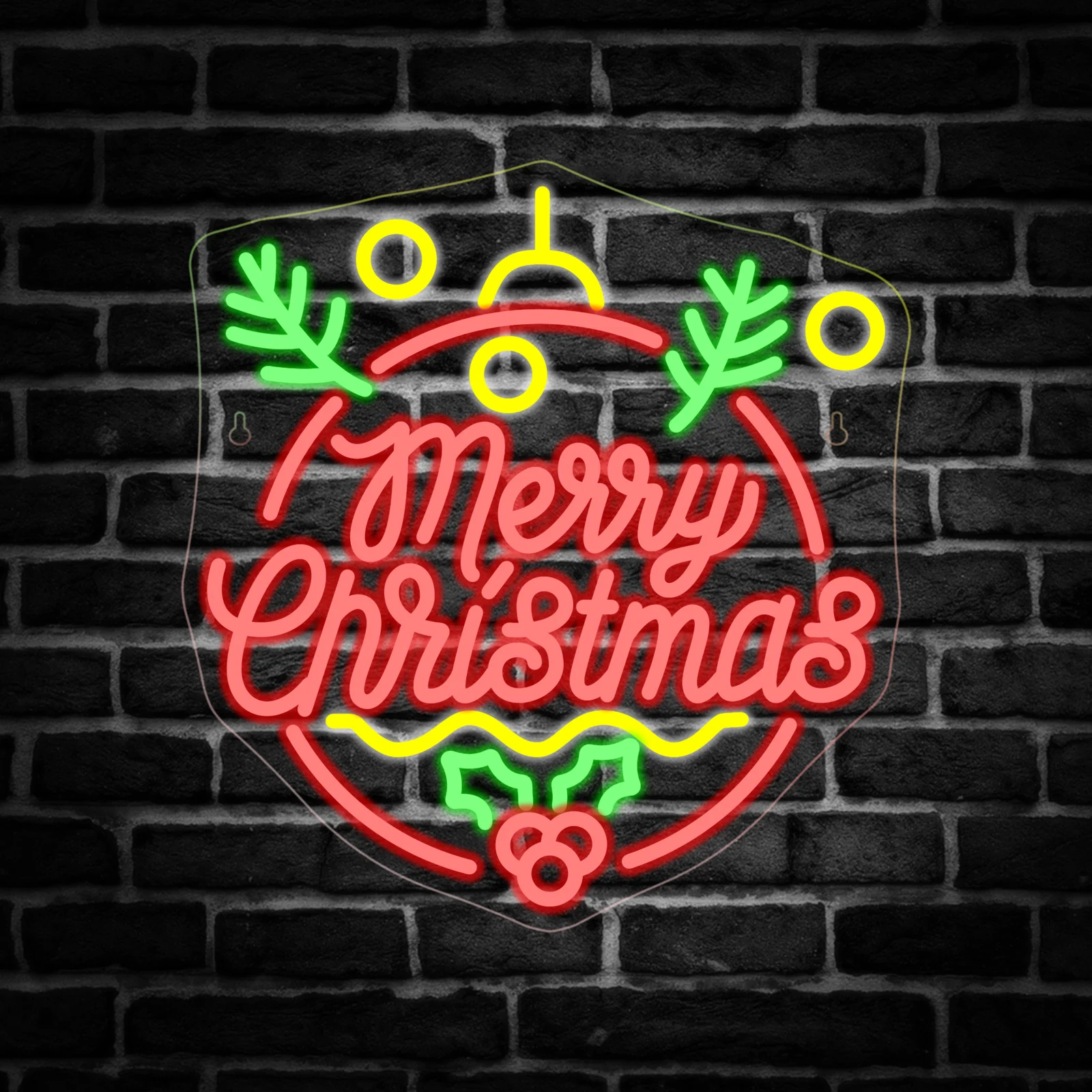 

Merry Christmas Bell Shape Neon Sign Lamp Dimmable Xmas Art Wall Decor Led Light Room Decoration For Party Lamp Gifts USB Power