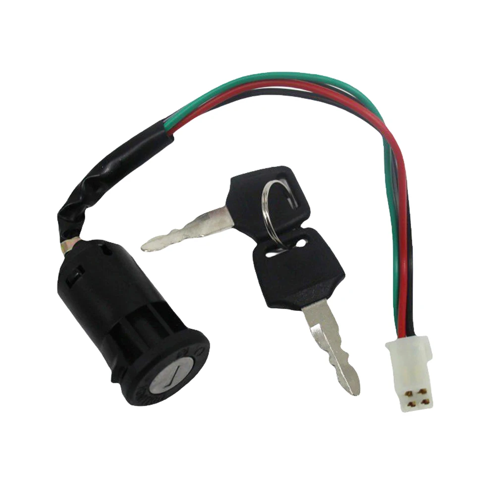 

Ignition Key Barrel Switch 4 Pin Wire Universal Motorcycle Karting Ignition Switch On/Off for ATV 50/70/90/110/150/250cc