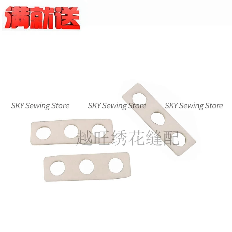 

100 шт. оригинальные шерстяные подушечки с тремя отверстиями, высокое качество для Swf Tajima Barudan Zsk Feiya Happy, аксессуары для компьютерной вышивальной машины