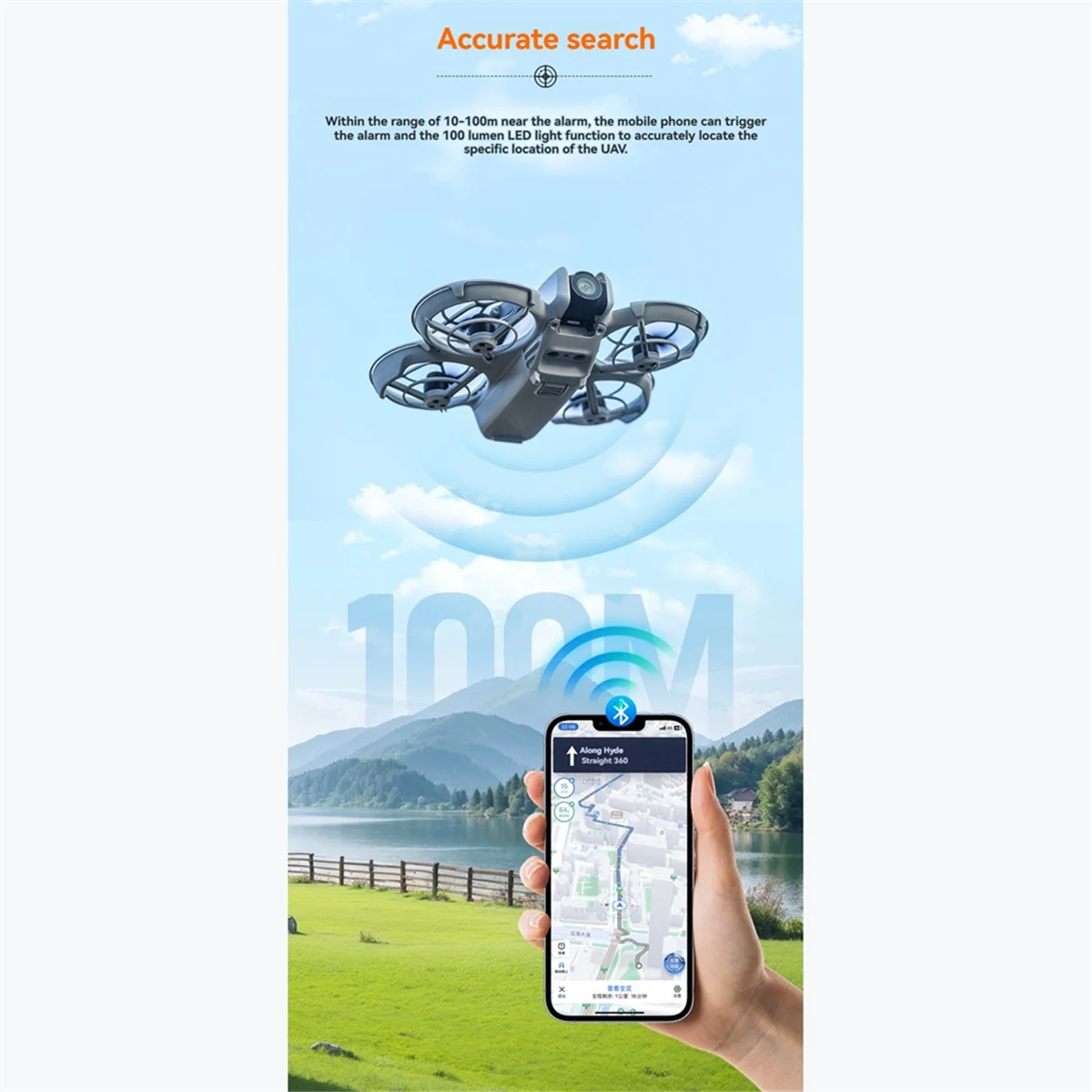 AT42 الطائرة بدون طيار محدد ل NEO الطائرة بدون طيار المقتفي صفارة الإنذار تحديد المواقع السريعة ل NEO المفقودة الطيران مكتشف عن بعد إنذار الملحقات