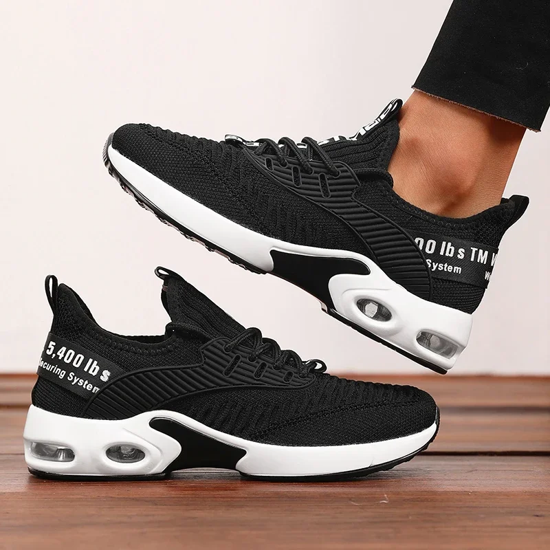 2026 Neue Herren Blaue Dämpfungs-Sportschuhe Atmungsaktive Mesh-Laufschuhe Leichte Rutschfeste Sport-Walkingschuhe – Detail 9