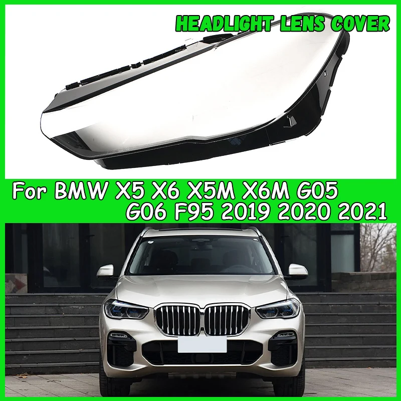 

For BMW X5 X6 X5M X6M G05 G06 F95 2019-2021 Car headlight cover Headlamp Shade Head Lamp headlight lamp cover car accessories
