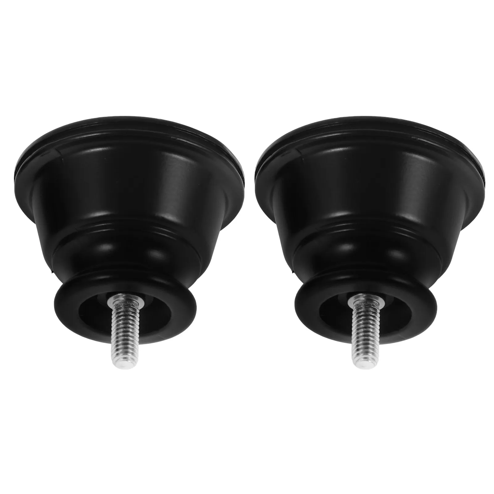 2Pcs Curtain Rod Finials Metal Plastic Decorative End Caps for Living Room Bedroom Dining Room Window Curtain Pole Ends