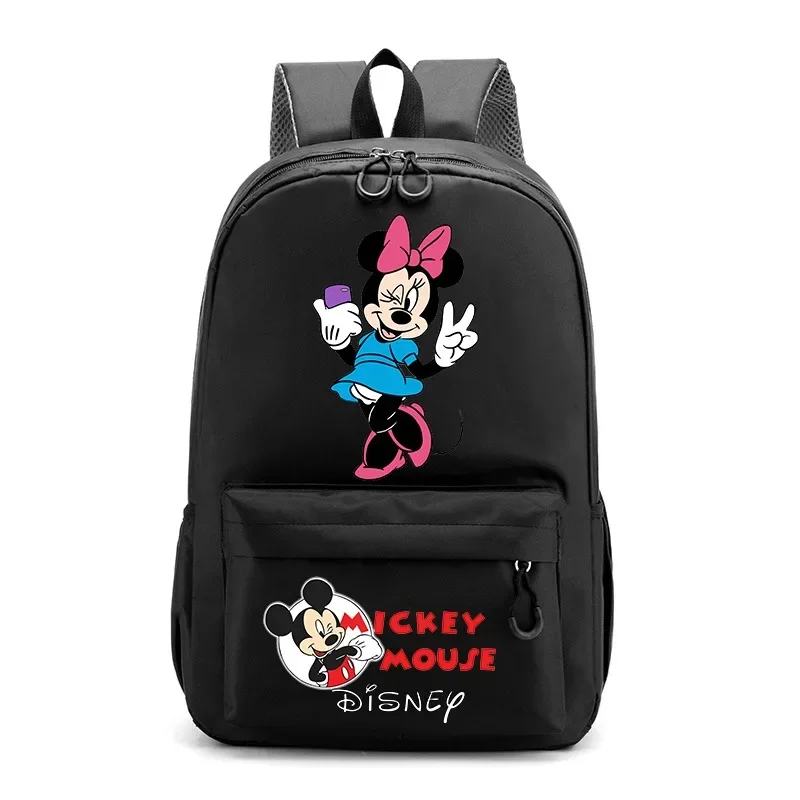 Disney Anime Schoolbag Mickey Mouse Minnie Backpack Kawaii Large Capacity Knapsack Laptop Bags Travel Luggage Bag Teen kids gift