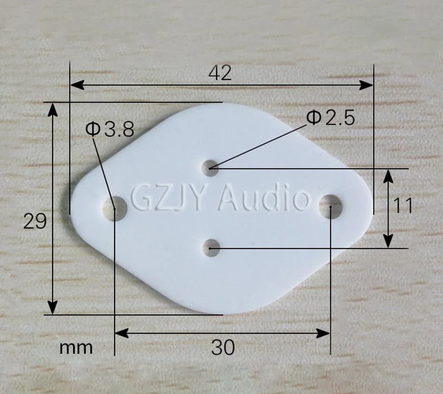 TO-3P Alumina High Thermal Conductivity Ceramic Sheet，Insulating Sheet ,10 Pieces 29*42*1mm