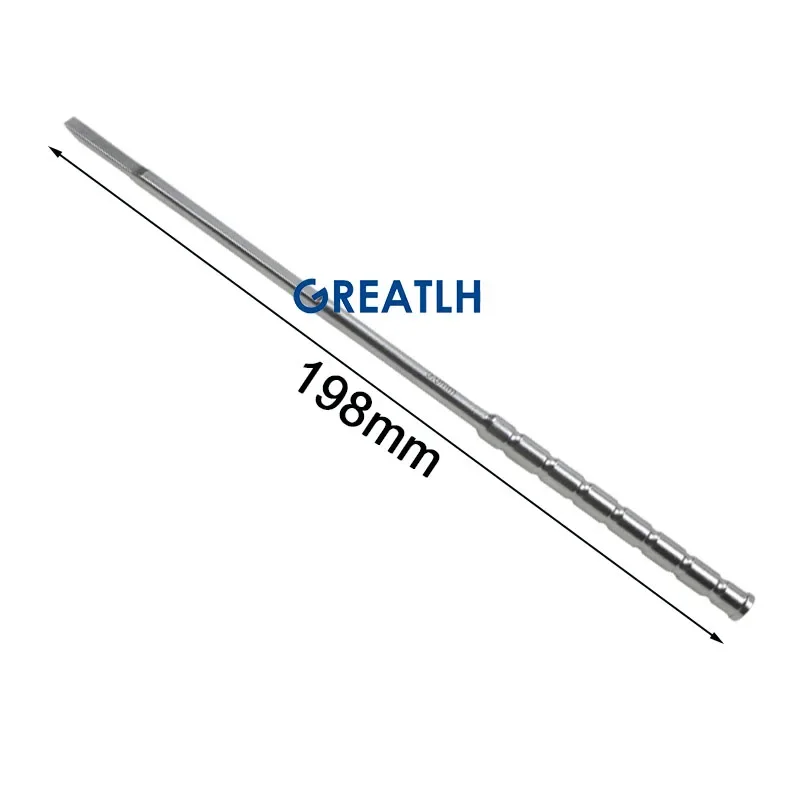 GREATLH UBE Bone Knife Straight Curved Bone Chisel Two Types Stainless Orthopedic Surgical Instrument pet