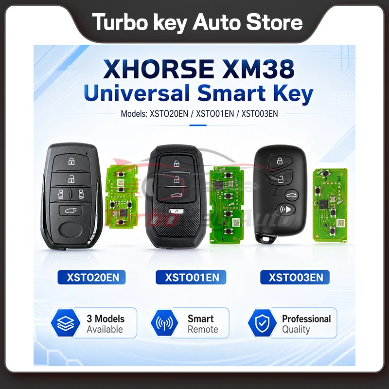 Умный ключ Xhorse XSTO01EN XSTO03EN XSTO20EN XM38 4D 8A 4A All-in-One с корпусом ключа и инструментом Key Tool Max Pro VVDI2