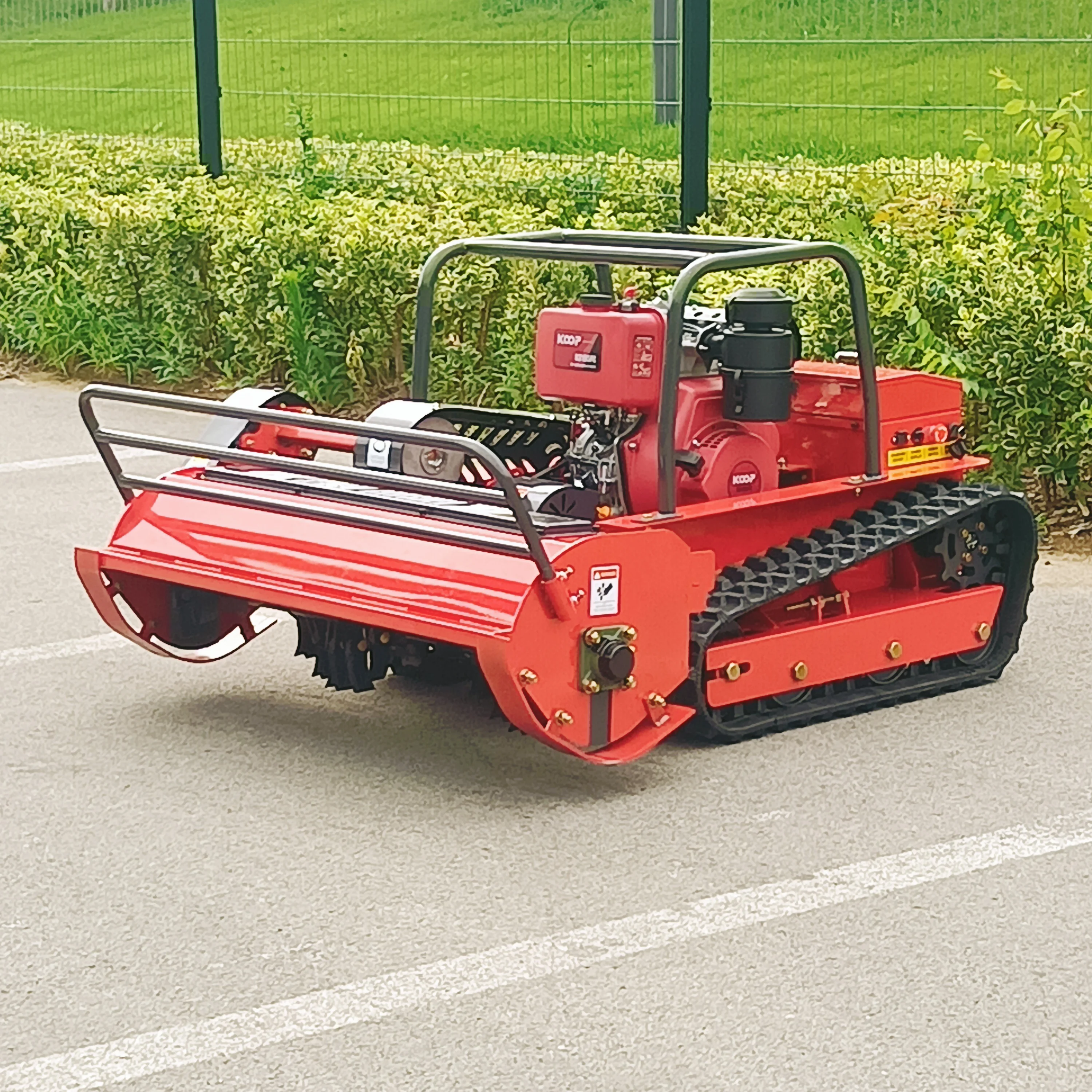 Updated  Farm Flail Lawn Mower 800mm 1000mm 1200mm RC Home  ic   Power Crawler Lawn Mower for Grass Cutting