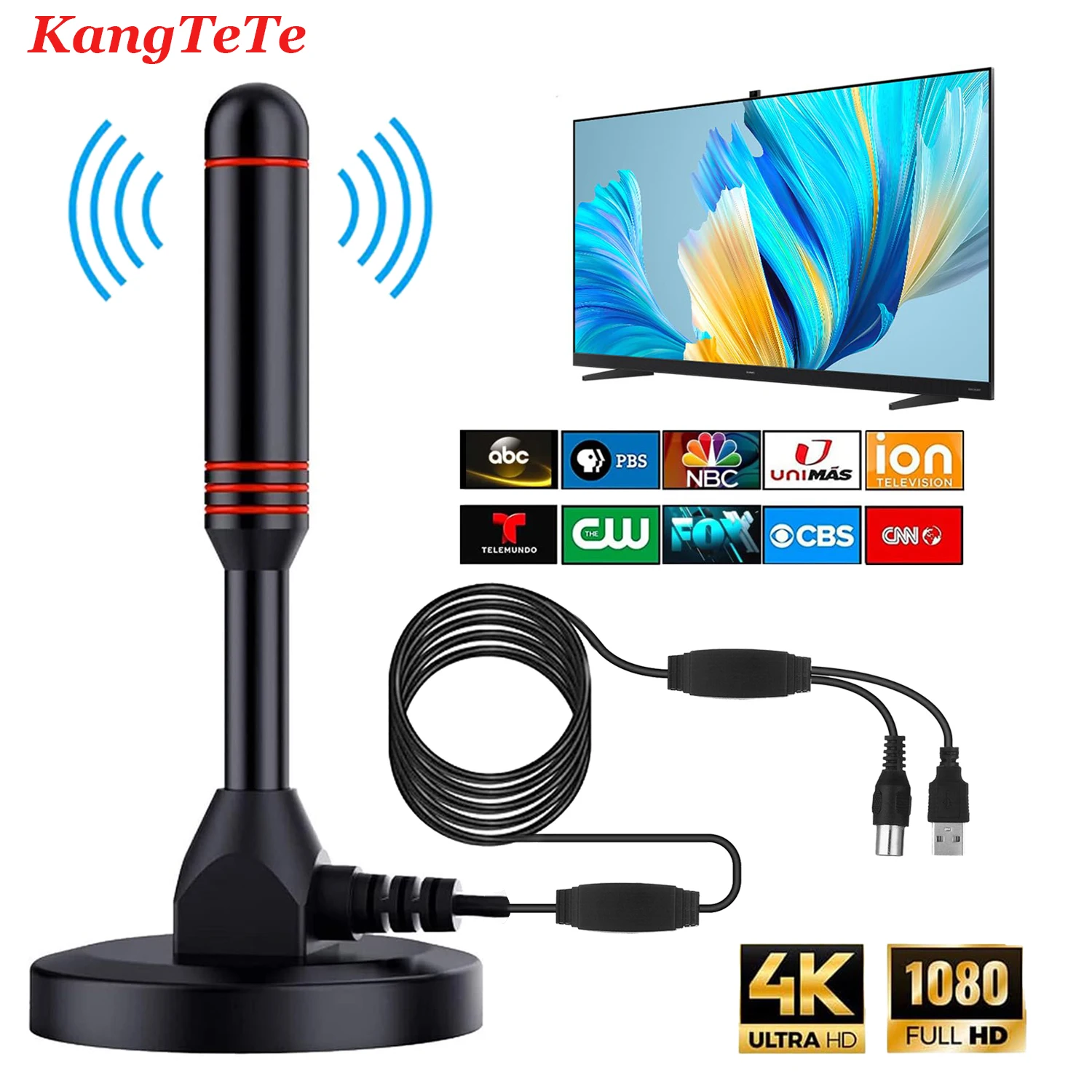 

HDTV антенна с усилителем VHF/UHF dab приемник 200 миль DVB-T DVB-T2 DAB Бесплатный просмотр в помещении Смарт ТВ антенна 300 см коаксиальный кабель