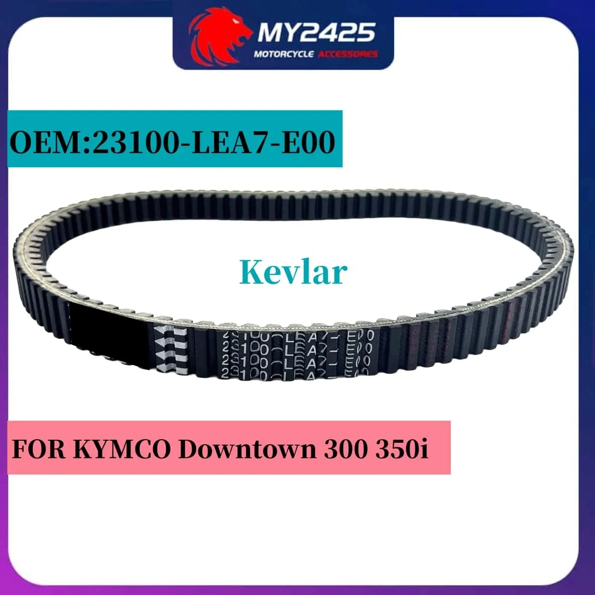 Kevlar For KYMCO Downtown 300 350 i Super Dink People GTi DT-X360 321cc K-XCT Shadow 300i Motorcycle Belt 23100-LEA7-E00