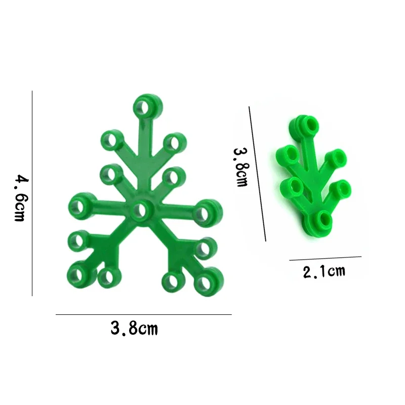 Plantas Folhas Blocos de Construção, Casa Jardim Folhagem Acessórios, DIY Construção Montar Tijolos, Compatível com Todas as Marcas, 2417, 2423