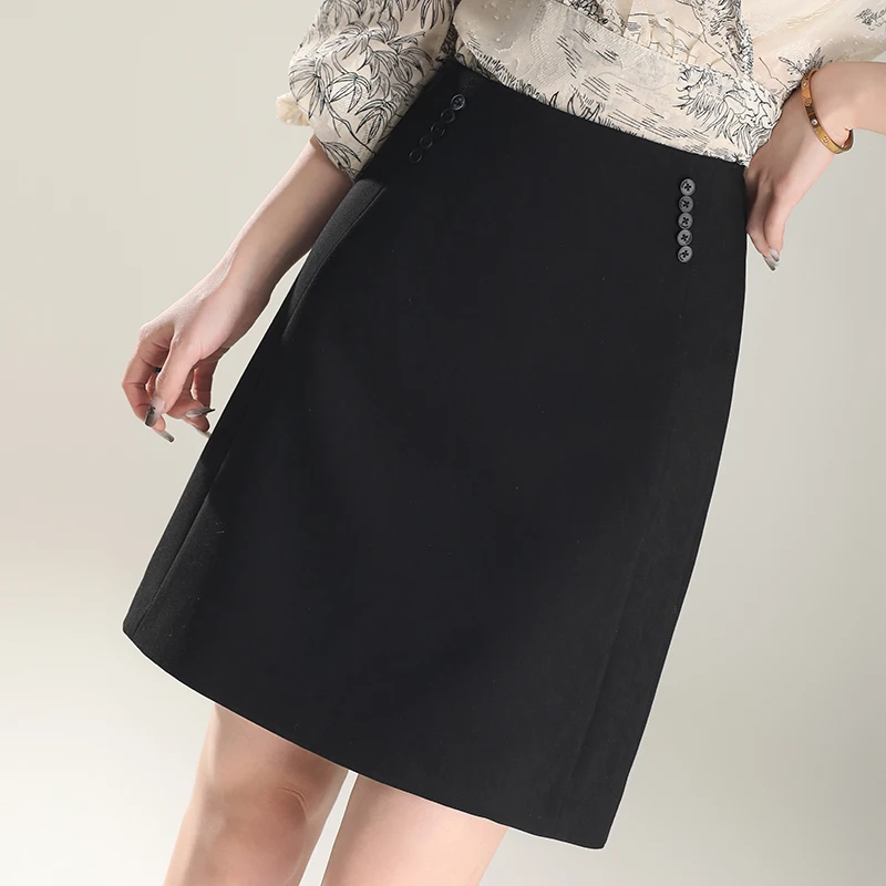 

ZUZK Fashion Short A-Line Skirt New Spring Summer High Waist Slimming Skirt Umbrella Skirt Sexy Skirt Work Skirt