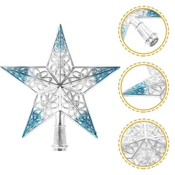 Christmas Ornament Christmas Tree Star Topper Star Party Decoration Tree toppers Blue Decorchraitmas Supplies Favors Patriotic
