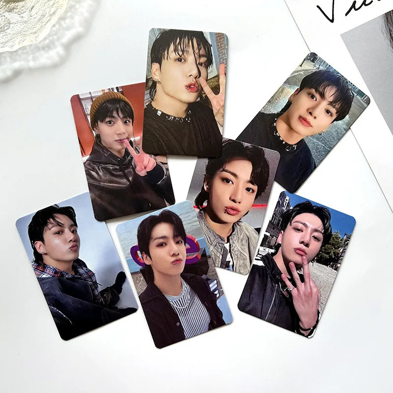 7Pcs/Set Kpop Idol Card GOLDEN SOLO Album Lomo Card Photocards Collection Cards Postcards Fans Gifts