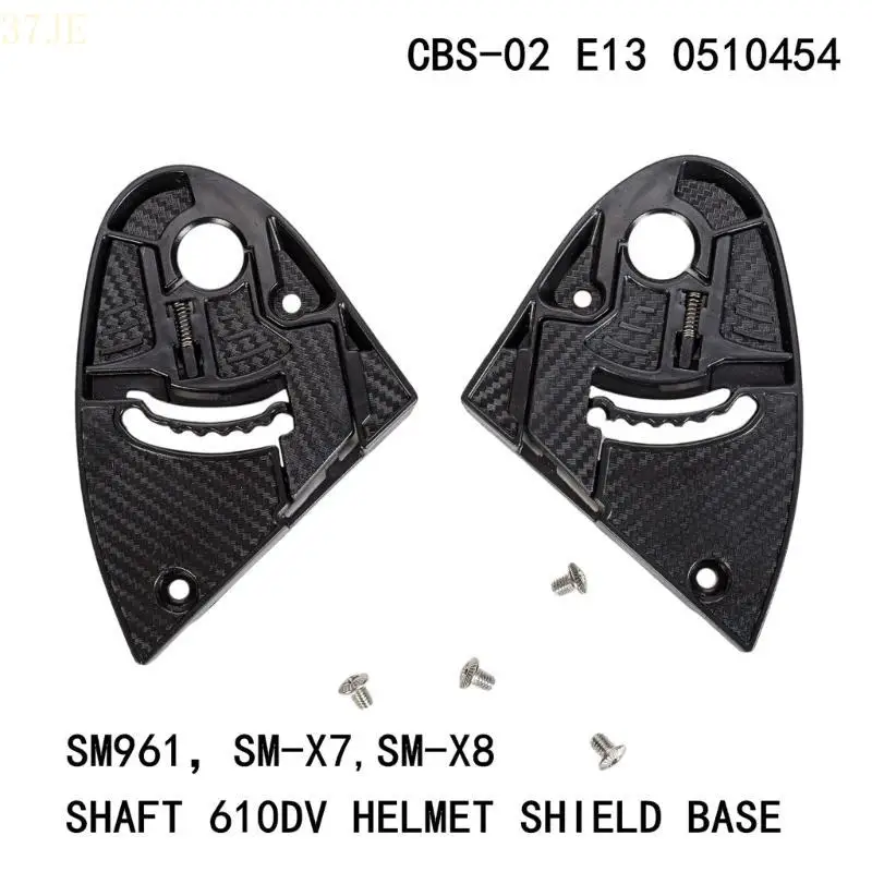 

37JE 2x Helmet Screen Lens Mounting Fix Base Bracket Stand Ensure Safety for GXT601 602 DV610 Motorcycle Outdoor Sport Lovers