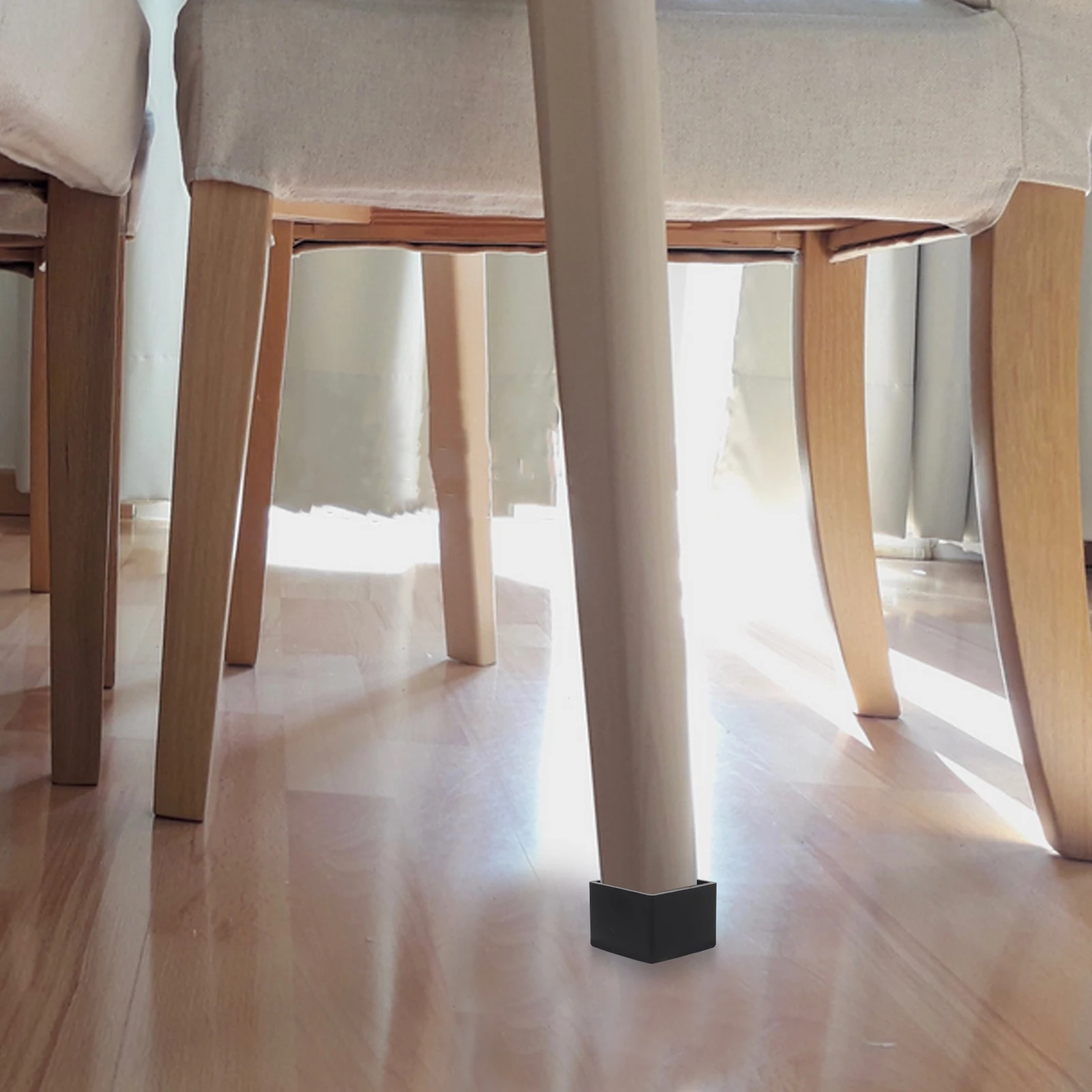 

12 Pcs Leg Floor Protectors 35x35mm Furniture Mat Table Legs Plastic Chair Leg Cover Protectors Plastic Covers