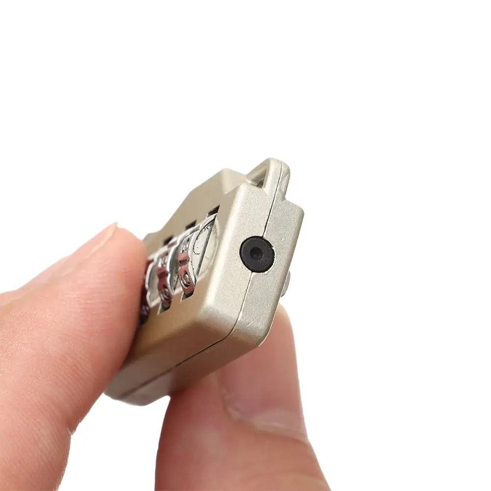 Secret Safe Lock of Gym Backpack Bags Padlock Password Locks 3 Digit Combination Lock Zipper Padlock