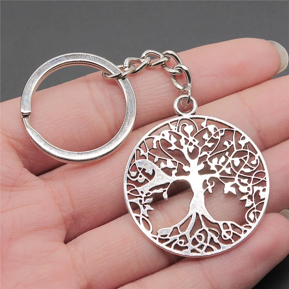 European And American Popular Jewelry Retro Tree Of Life Pendant Keychain Pendant