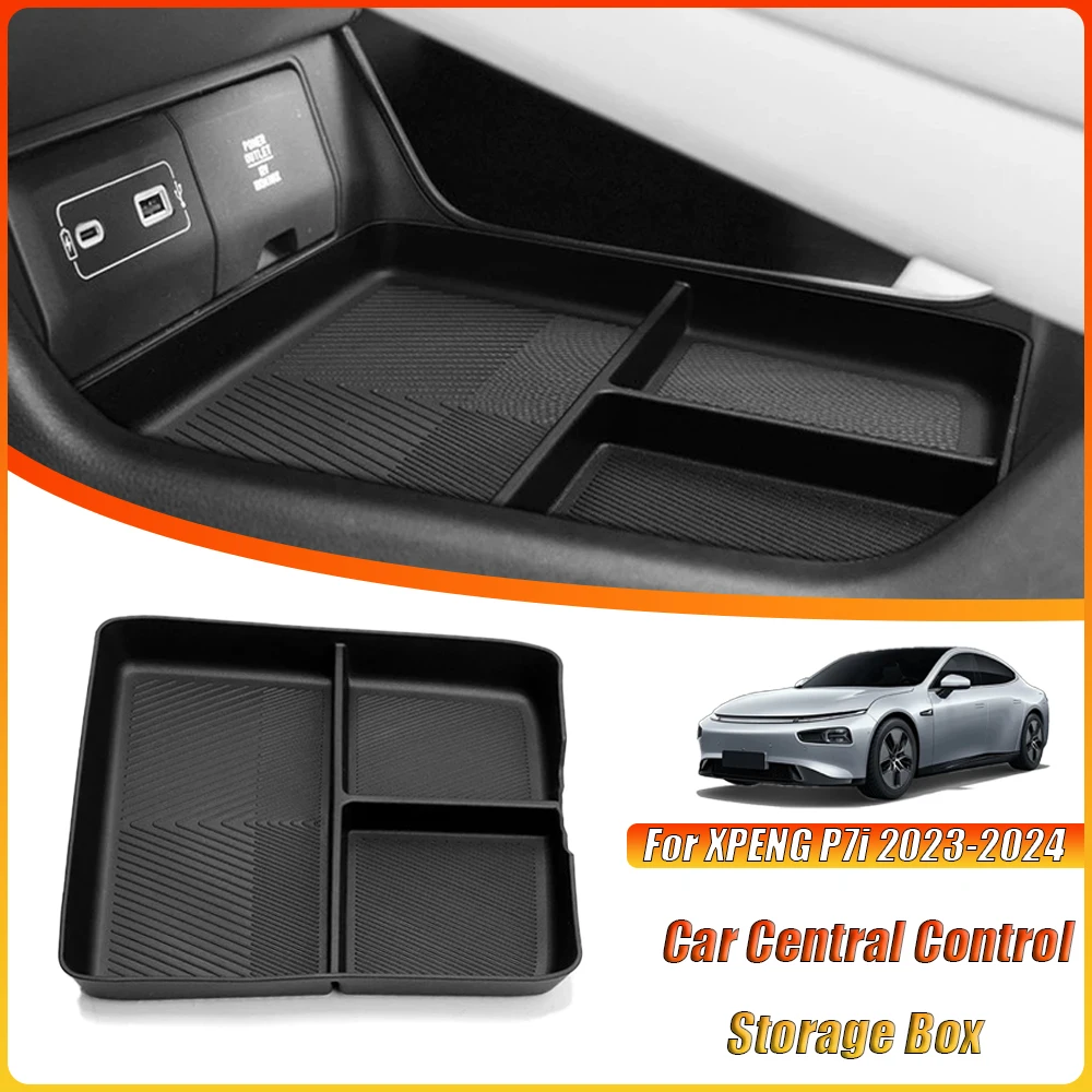 For XPENG P7i 2023-2024 Car Central Control Storage Box On-Board Modification Devices Store Interior Accessories And Supplies