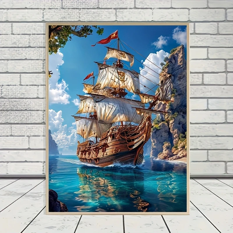 

Sailing Scenery 500/1000/1200/2000 PCS Jigsaw Puzzles Family Activity Games DIY Puzzle for Living Room Home Decor Frameless