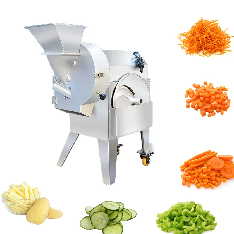 Electric Multifunctional Automatic Vegetable Fruit Cutter for Carrot Potato Onion-New Condition for Fruit Processing Plant